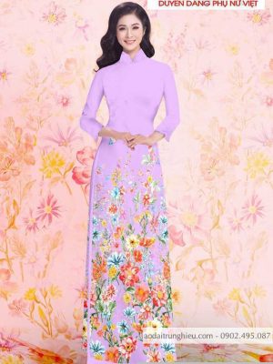 Vải áo dài hoa 3D thiết kế 2020 AD T7162 17 1590640659 558 vai ao dai vai ao dai dep ad