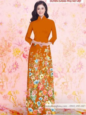 Vải áo dài hoa 3D thiết kế 2020 AD T7162 21 1590640660 214 vai ao dai vai ao dai dep ad