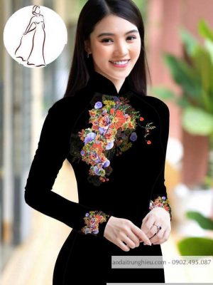 Vải áo dài hoa 3D thiết kế 2020 AD M7399 40 1590640778 140 vai ao dai vai ao dai dep ad