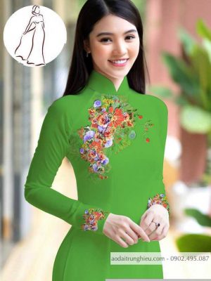 Vải áo dài hoa 3D thiết kế 2020 AD M7399 38 1590640778 409 vai ao dai vai ao dai dep ad