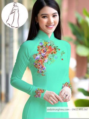 Vải áo dài hoa 3D thiết kế 2020 AD M7399 36 1590640778 793 vai ao dai vai ao dai dep ad