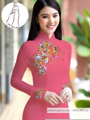 Vải áo dài hoa 3D thiết kế 2020 AD M7399 41 1590640779 495 vai ao dai vai ao dai dep ad