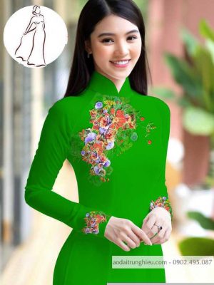 Vải áo dài hoa 3D thiết kế 2020 AD M7399 43 1590640779 778 vai ao dai vai ao dai dep ad