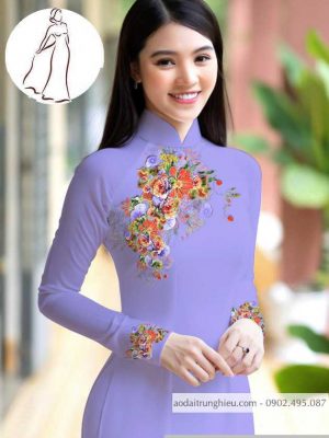 Vải áo dài hoa 3D thiết kế 2020 AD M7399 48 1590640780 38 vai ao dai vai ao dai dep ad