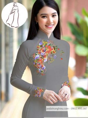 Vải áo dài hoa 3D thiết kế 2020 AD M7399 56 1590640781 162 vai ao dai vai ao dai dep ad