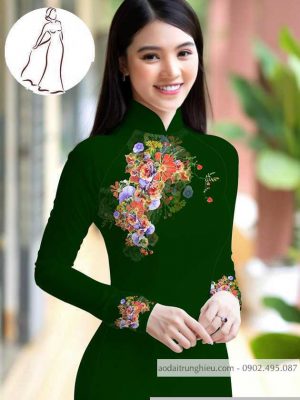 Vải áo dài hoa 3D thiết kế 2020 AD M7399 57 1590640781 704 vai ao dai vai ao dai dep ad
