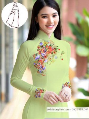 Vải áo dài hoa 3D thiết kế 2020 AD M7399 61 1590640782 202 vai ao dai vai ao dai dep ad