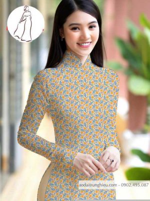 Vải áo dài hoa nhí kiểu mới AD M7398 32 1590640888 137 vai ao dai vai ao dai dep ad