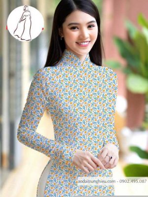 Vải áo dài hoa nhí kiểu mới AD M7398 37 1590640889 479 vai ao dai vai ao dai dep ad