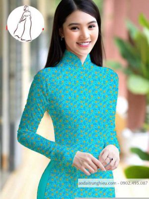 Vải áo dài hoa nhí kiểu mới AD M7398 44 1590640890 919 vai ao dai vai ao dai dep ad