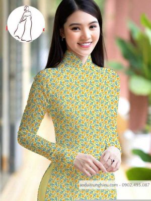 Vải áo dài hoa nhí kiểu mới AD M7398 45 1590640891 278 vai ao dai vai ao dai dep ad