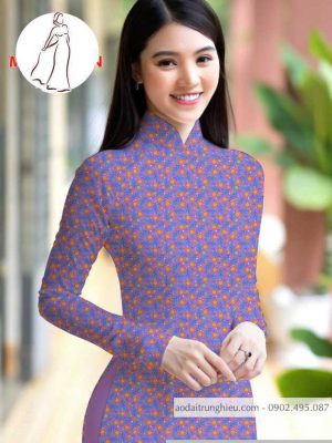 Vải áo dài hoa nhí kiểu mới AD M7398 48 1590640891 293 vai ao dai vai ao dai dep ad