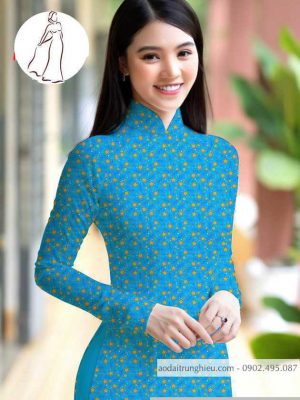 Vải áo dài hoa nhí kiểu mới AD M7398 50 1590640891 661 vai ao dai vai ao dai dep ad