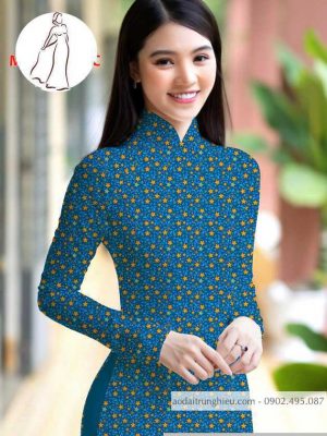 Vải áo dài hoa nhí kiểu mới AD M7398 51 1590640892 926 vai ao dai vai ao dai dep ad