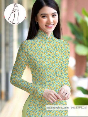Vải áo dài hoa nhí kiểu mới AD M7398 59 1590640893 337 vai ao dai vai ao dai dep ad