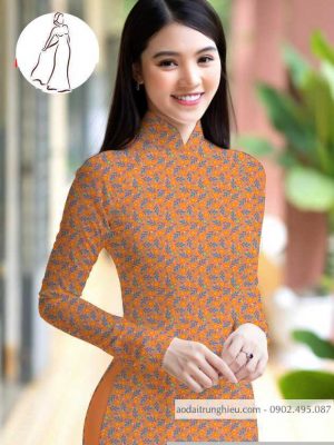 Vải áo dài hoa nhí kiểu mới AD M7398 58 1590640893 366 vai ao dai vai ao dai dep ad