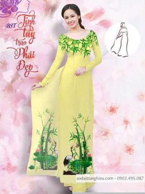 Vải áo dài tre trúc mới ra AD M7396 47 1590641013 396 vai ao dai vai ao dai dep ad