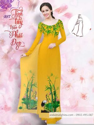 Vải áo dài tre trúc mới ra AD M7396 54 1590641014 558 vai ao dai vai ao dai dep ad