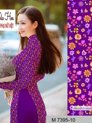Vải áo dài hoa nhí mới ra AD M7395 44 1590641135 160 vai ao dai vai ao dai dep ad