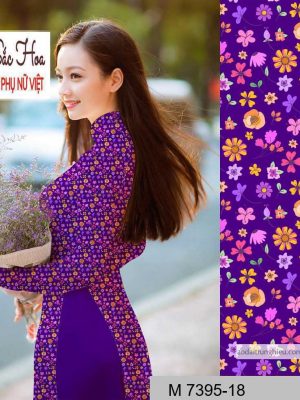 Vải áo dài hoa nhí mới ra AD M7395 48 1590641136 116 vai ao dai vai ao dai dep ad