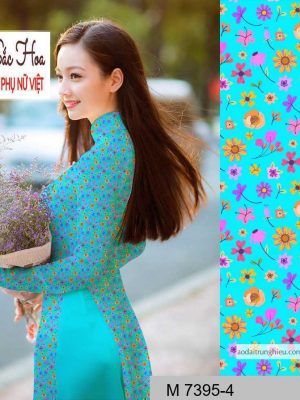 Vải áo dài hoa nhí mới ra AD M7395 45 1590641136 453 vai ao dai vai ao dai dep ad