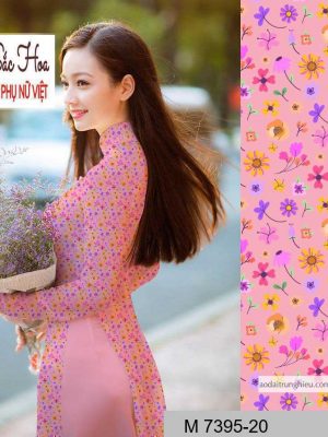 Vải áo dài hoa nhí mới ra AD M7395 53 1590641137 26 vai ao dai vai ao dai dep ad