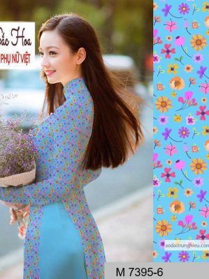Vải áo dài hoa nhí mới ra AD M7395 57 1590641137 343 vai ao dai vai ao dai dep ad