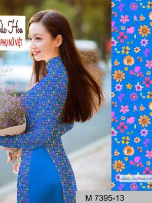 Vải áo dài hoa nhí mới ra AD M7395 56 1590641137 709 vai ao dai vai ao dai dep ad