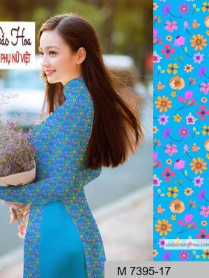 Vải áo dài hoa nhí mới ra AD M7395 51 1590641137 935 vai ao dai vai ao dai dep ad
