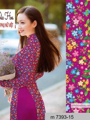 Vải áo dài hoa nhí mới ra AD M7393 34 1590641249 495 vai ao dai vai ao dai dep ad