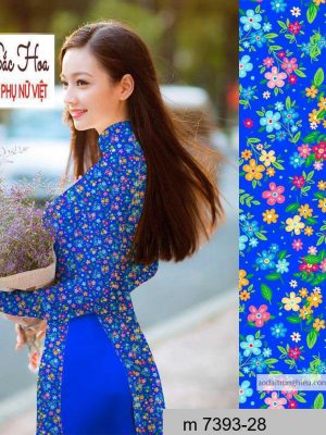 Vải áo dài hoa nhí mới ra AD M7393 33 1590641249 89 vai ao dai vai ao dai dep ad