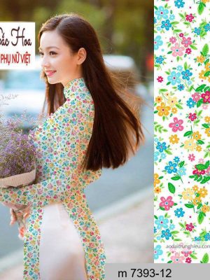 Vải áo dài hoa nhí mới ra AD M7393 38 1590641250 699 vai ao dai vai ao dai dep ad