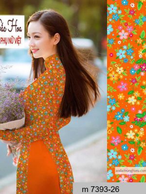 Vải áo dài hoa nhí mới ra AD M7393 43 1590641251 393 vai ao dai vai ao dai dep ad