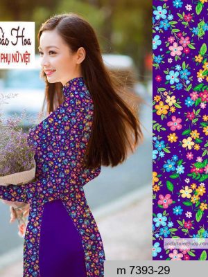 Vải áo dài hoa nhí mới ra AD M7393 48 1590641252 918 vai ao dai vai ao dai dep ad