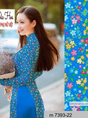 Vải áo dài hoa nhí mới ra AD M7393 56 1590641254 61 vai ao dai vai ao dai dep ad