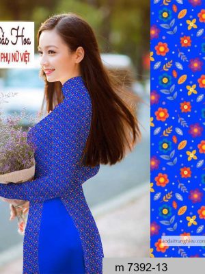 Vải áo dài hoa nhí thiết kế 2020 AD M7392 32 1590641369 601 vai ao dai vai ao dai dep ad