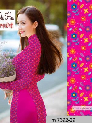 Vải áo dài hoa nhí thiết kế 2020 AD M7392 35 1590641369 897 vai ao dai vai ao dai dep ad