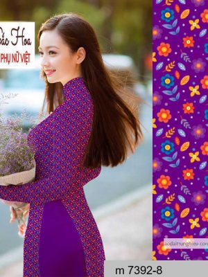 Vải áo dài hoa nhí thiết kế 2020 AD M7392 44 1590641371 731 vai ao dai vai ao dai dep ad