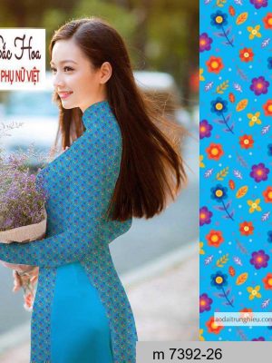 Vải áo dài hoa nhí thiết kế 2020 AD M7392 51 1590641372 118 vai ao dai vai ao dai dep ad