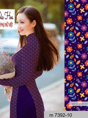 Vải áo dài hoa nhí thiết kế 2020 AD M7392 50 1590641372 382 vai ao dai vai ao dai dep ad