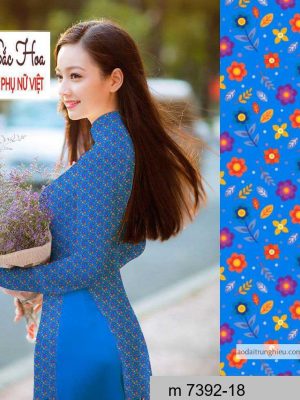 Vải áo dài hoa nhí thiết kế 2020 AD M7392 56 1590641374 456 vai ao dai vai ao dai dep ad