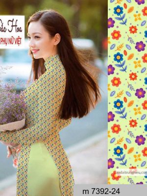Vải áo dài hoa nhí thiết kế 2020 AD M7392 59 1590641375 261 vai ao dai vai ao dai dep ad