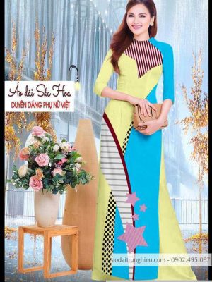 Vải áo dài hoa văn thiết kế 2020 AD T4780 14 1590641489 40 vai ao dai vai ao dai dep ad