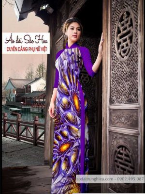 Vải áo dài hoa 3D thiết kế 2020 AD T4755 8 1590641608 197 vai ao dai vai ao dai dep ad