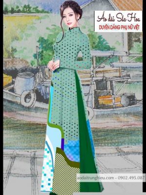 Vải áo dài hoa văn kiểu mới AD T4753 17 1590641851 374 vai ao dai vai ao dai dep ad