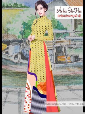 Vải áo dài hoa văn kiểu mới AD T4753 18 1590641851 515 vai ao dai vai ao dai dep ad