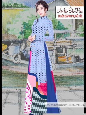 Vải áo dài hoa văn kiểu mới AD T4753 23 1590641852 688 vai ao dai vai ao dai dep ad
