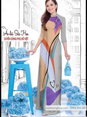 Vải áo dài hoa văn mới ra AD T4660 9 1590641973 154 vai ao dai vai ao dai dep ad