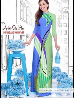 Vải áo dài hoa văn mới ra AD T4660 11 1590641974 393 vai ao dai vai ao dai dep ad