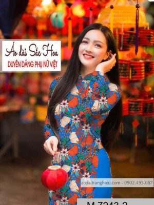 Vải áo dài hoa đều thiết kế 2020 AD M7243 35 1590724308 435 vai ao dai vai ao dai dep ad